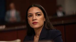Alexandria Ocasio-Cortez slammed Senate Democrats she said were looking to advance an “extreme” bill that turns the government into a “slush fund.”