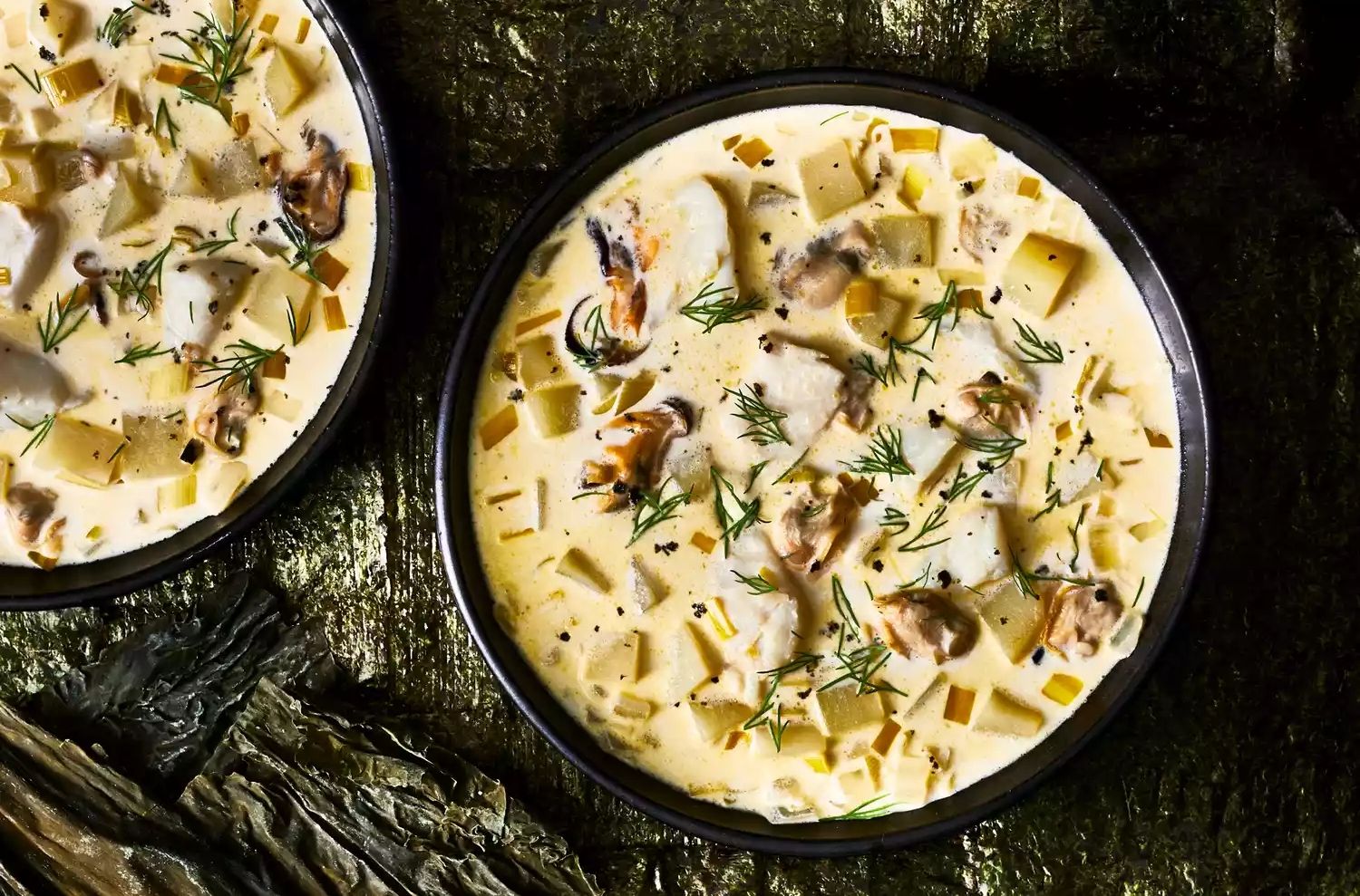 Seafood-and-Seaweed Chowder