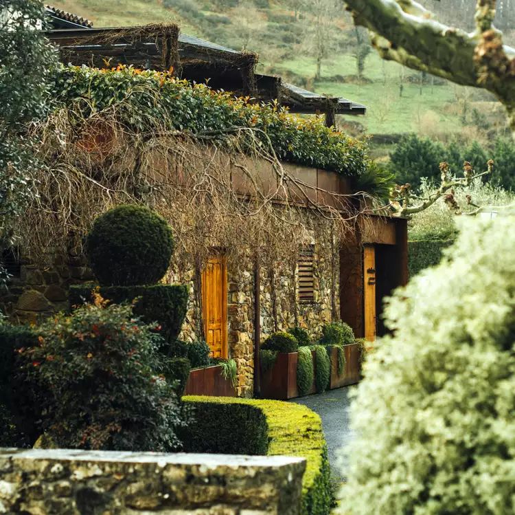 The exterior of Asador Etxebarri.