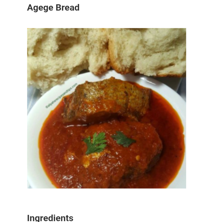 Nigeria Agege Bread