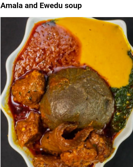 Amala and Ewedu soup