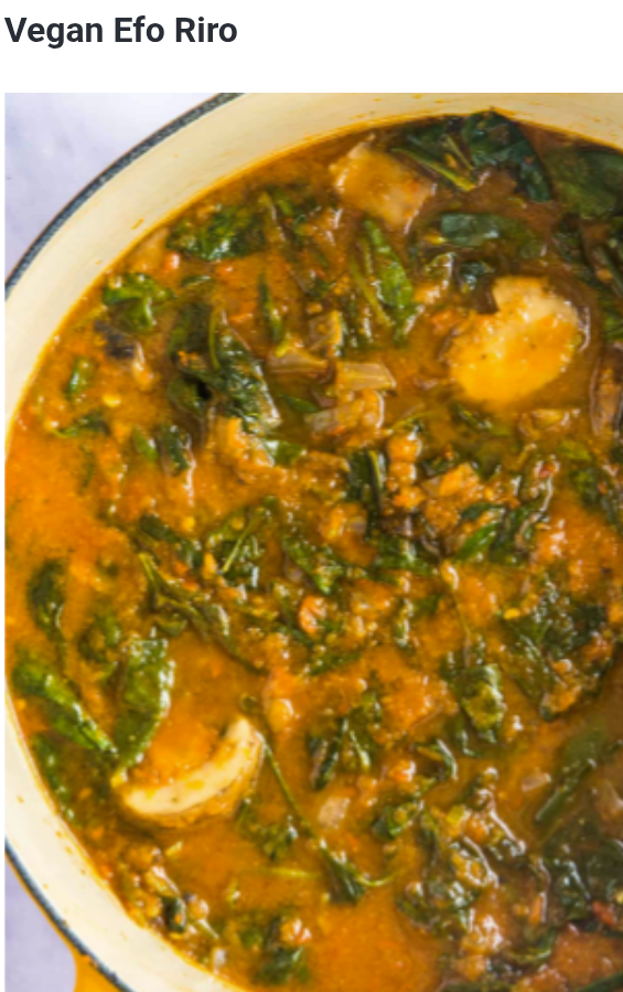 Nigeria Vegan Efo Riro