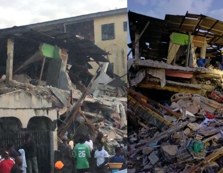 Many trapped, 15 rescued as two-storey building collapses in&nbsp;Lagos