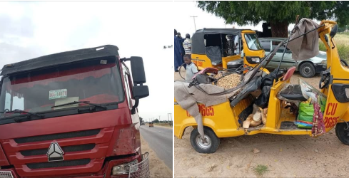 Two persons have reportedly lost their lives in a fatal accident involving a truck and a commercial tricycle along Dalori Road in Maiduguri, the Borno State&nbsp;capital.