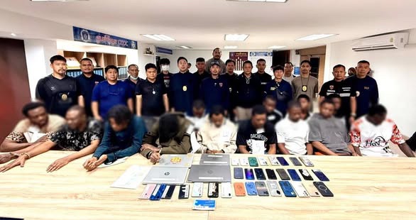 Immigration and police operatives have busted a suspected international romance scam syndicate, arresting 11 Nigerian men and two Ivorian nationals in&nbsp;Thailand