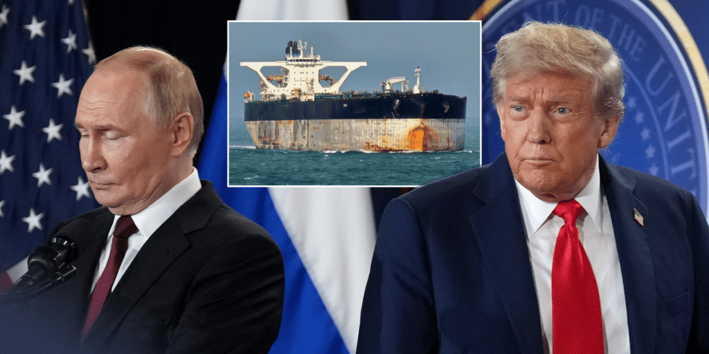 Vladimir Putin’s naval forces “fled” when confronted by the U.S. military during the dramatic seizure of a shadow fleet tanker off Britain’s coast, U.S. President Donald Trump has&nbsp;claimed