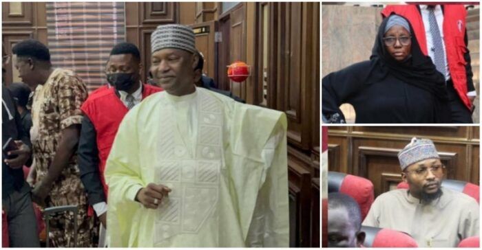 Former Attorney-General of the Federation and Minister of Justice, Abubakar Malami (SAN), along with his wife, Hajia Bashir Asabe and son Abubakar Abdulaziz, touched down in Kebbi on Thursday night after meeting their ₦1.5 billion bail conditions set by a Federal High Court in&nbsp;Abuja.