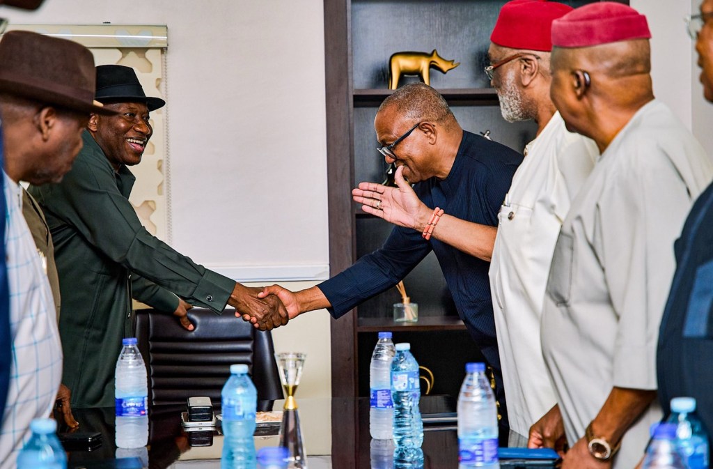 Ahead of the 2027 presidential election, presidential hopeful, Peter Obi, and some South East leaders, paid a visit to former President Goodluck Jonathan, in Abuja earlier today April&nbsp;27.&nbsp;