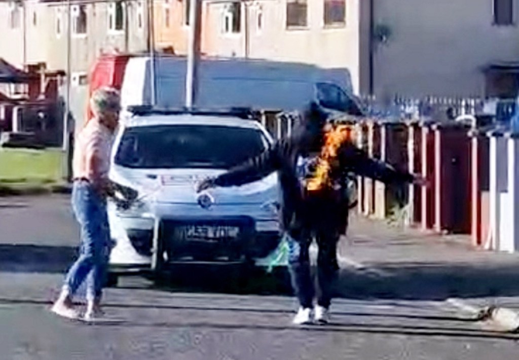 Man on fire pulls car with p3nis to raise awareness for prostate&nbsp;cancer