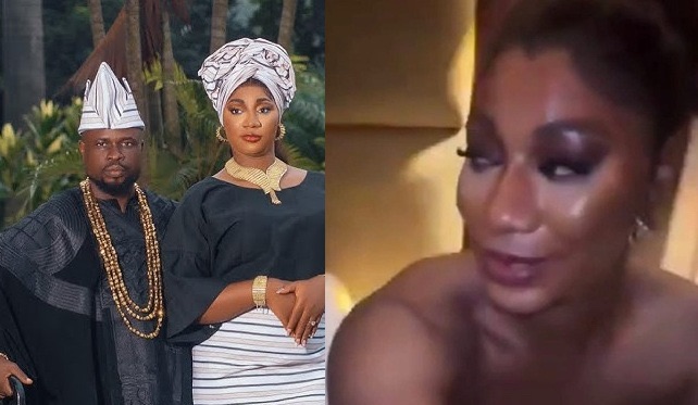Popular herbal vendor Sisi Alagbo’s s£xt@pe with her husband and another woman leaks&nbsp;online
