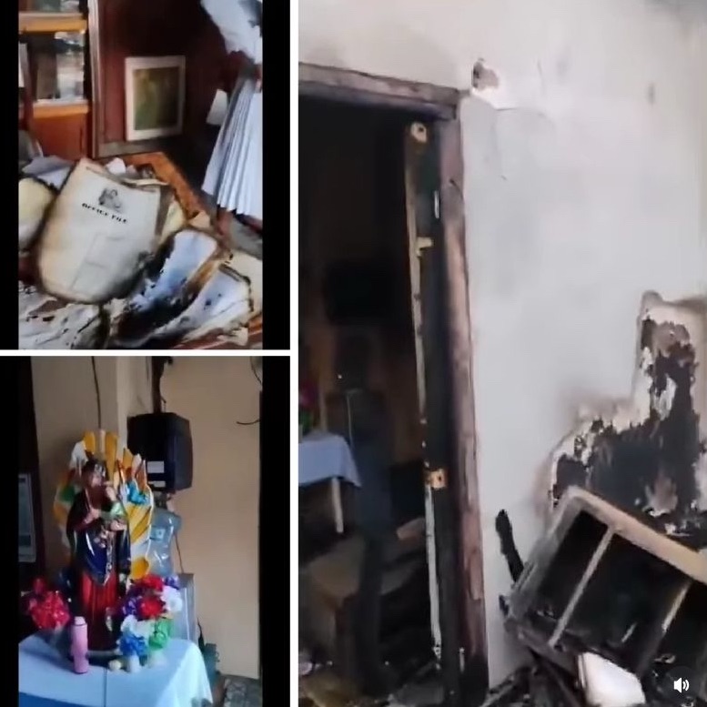 Reactions after Virgin Mary statue reportedly remains untouched following f!re outbreak at hospital in Enugu.