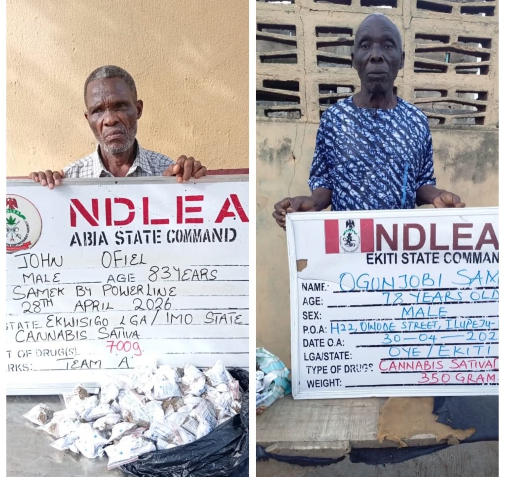 83-year-old and 78-year-old grandpas arrested for drug trafficking in Abia,&nbsp;Ekiti