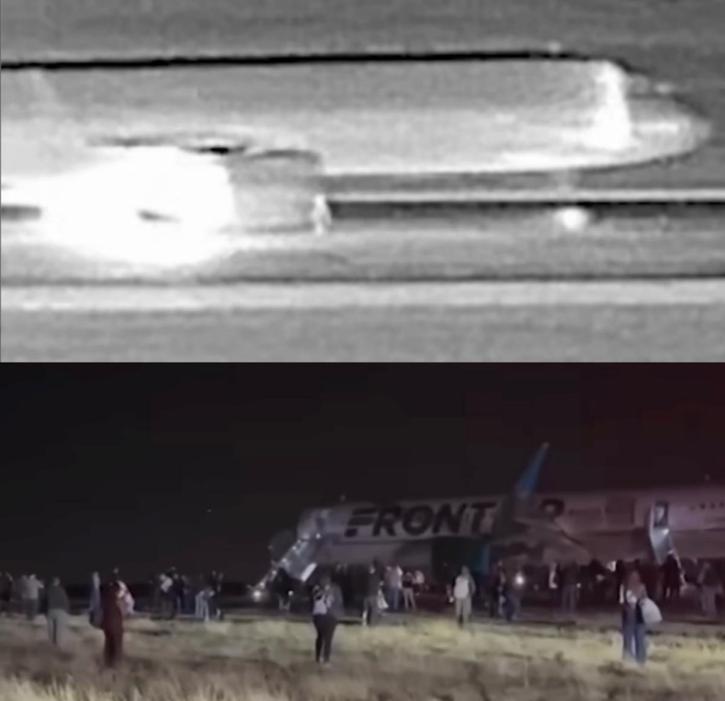 Moment taxiing airplane hits person on Denver runway seen in horrifying new&nbsp;video