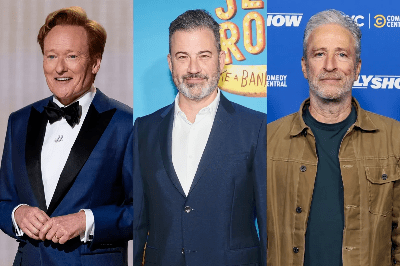 Jimmy Kimmel surprised fans at the Netflix Is a Joke Fest by forming a comedy cover band alongside fellow late-night stars Conan O’Brien and Jon&nbsp;Stewart.