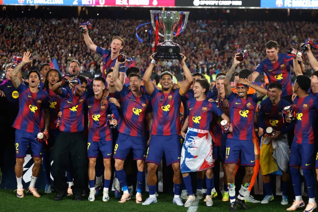 FC Barcelona secured the LaLiga title in dramatic fashion after defeating fierce rivals Real Madrid in El Clasico, clinching the championship with three matches still left to&nbsp;play.