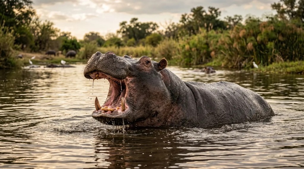 Getting to Grips With the Most Dangerous Land Animal – The Common Hippopotamus.