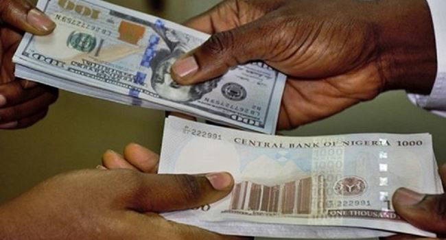 Dollar to Naira exchange rate today.